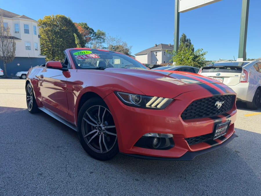 Competition Orange 2016 Ford Mustang Convertible Rear-Wheel Drive Automatic