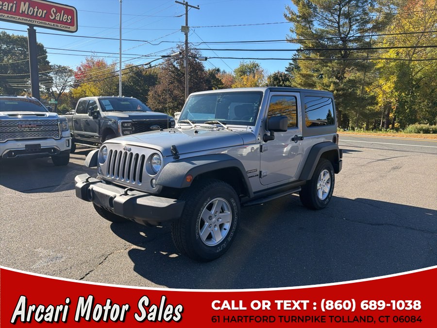 2014 Jeep Wrangler 4WD 2dr Sport, available for sale in Tolland, Connecticut | Arcari Motor Sales. Tolland, Connecticut