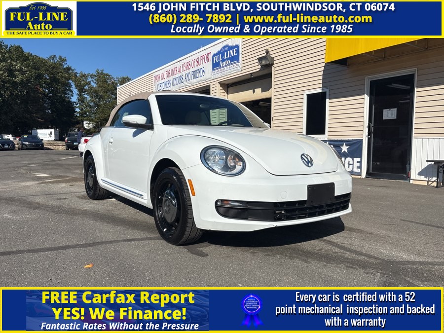 2015 Volkswagen Beetle Convertible 2dr Auto 1.8T PZEV, available for sale in South Windsor , Connecticut | Ful-line Auto LLC. South Windsor , Connecticut