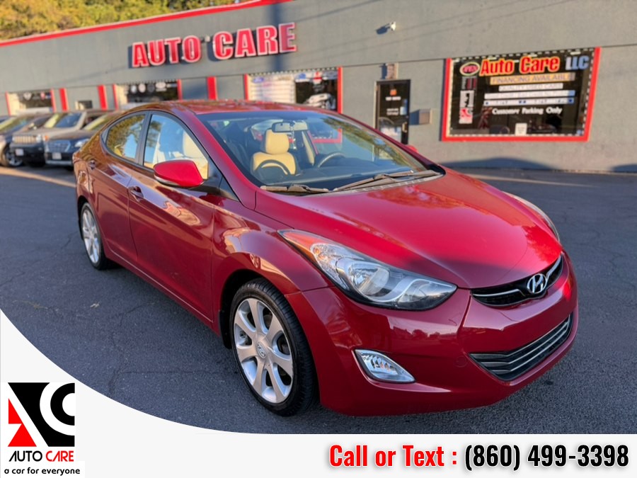 2013 Hyundai Elantra 4dr Sdn Auto Limited PZEV (Ulsan Plant), available for sale in Vernon, Connecticut | Auto Care Motors. Vernon, Connecticut