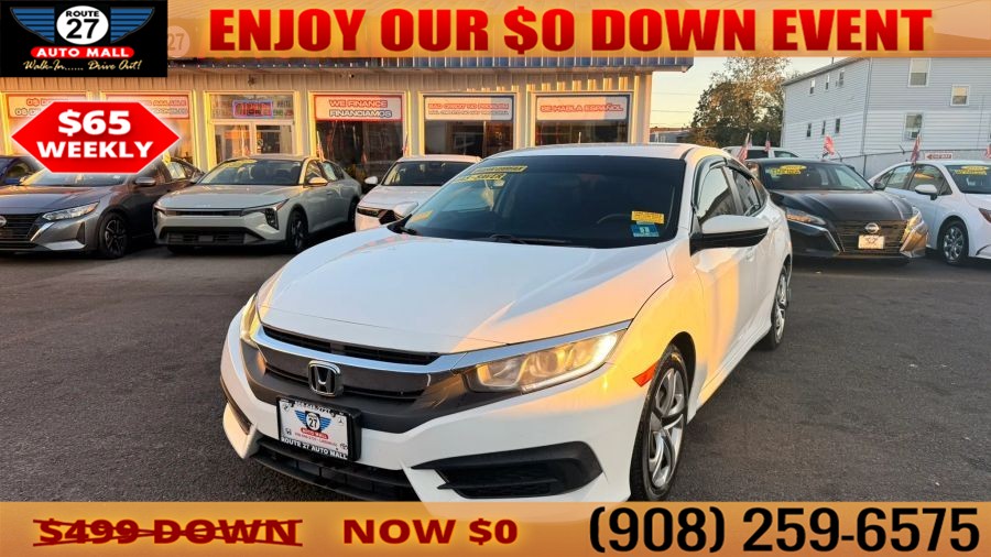 Used 2016 Honda Civic in Linden, New Jersey | Route 27 Auto Mall. Linden, New Jersey