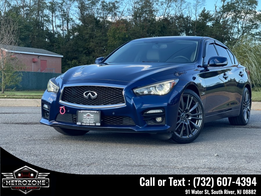 2016 INFINITI Q50 Red Sport 400 AWD, available for sale in South River, New Jersey | Metrozone Motor Group. South River, New Jersey