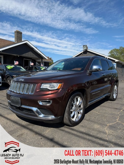 2015 Jeep Grand Cherokee 4WD 4dr Summit, available for sale in Westampton Township, New Jersey | Legacy Auto NJ. Westampton Township, New Jersey
