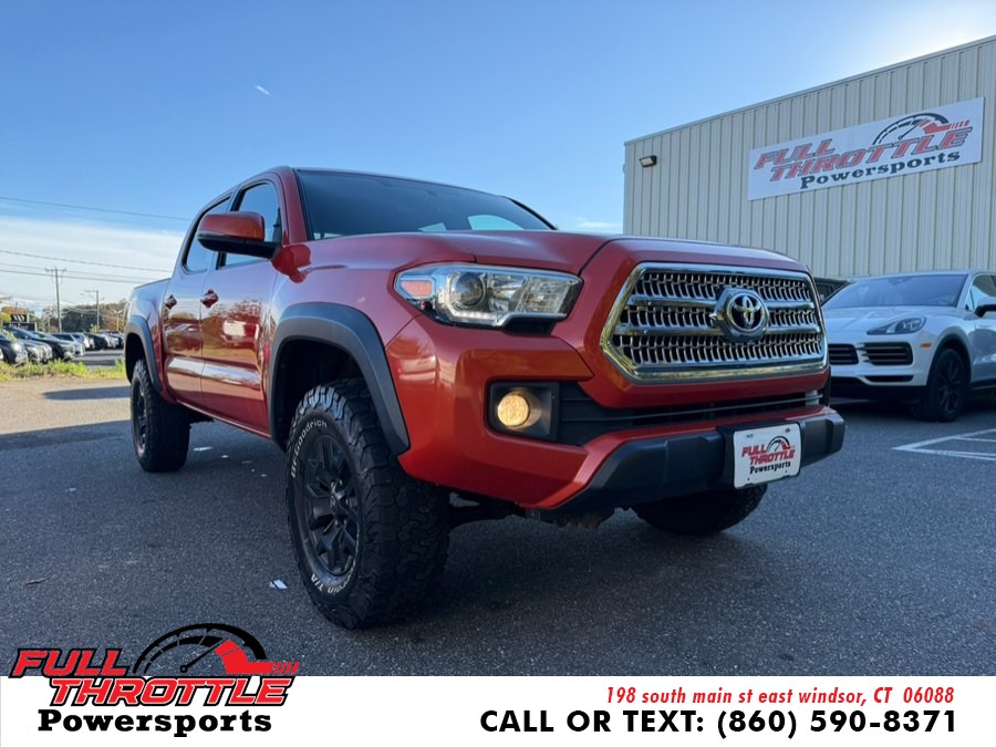2016 Toyota Tacoma 4WD Double Cab V6 AT SR (Natl), available for sale in East Windsor, Connecticut | Full Throttle Power Sports LLC. East Windsor, Connecticut