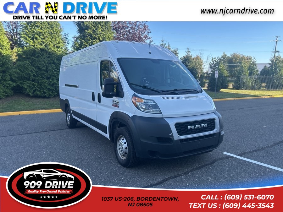 2021 Ram Promaster 3500 Cargo Van High Roof 159 WB EXT, available for sale in BORDENTOWN, New Jersey | 909 Drive. BORDENTOWN, New Jersey