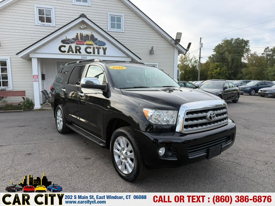 2016 Toyota Sequoia 4WD 5.7L Platinum (Natl), available for sale in East Windsor, Connecticut | Car City LLC. East Windsor, Connecticut