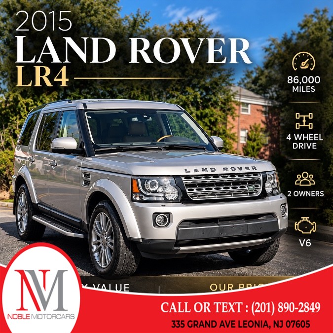 Used 2015 Land Rover LR4 in Leonia, New Jersey | Noble Motor Cars LLC. Leonia, New Jersey