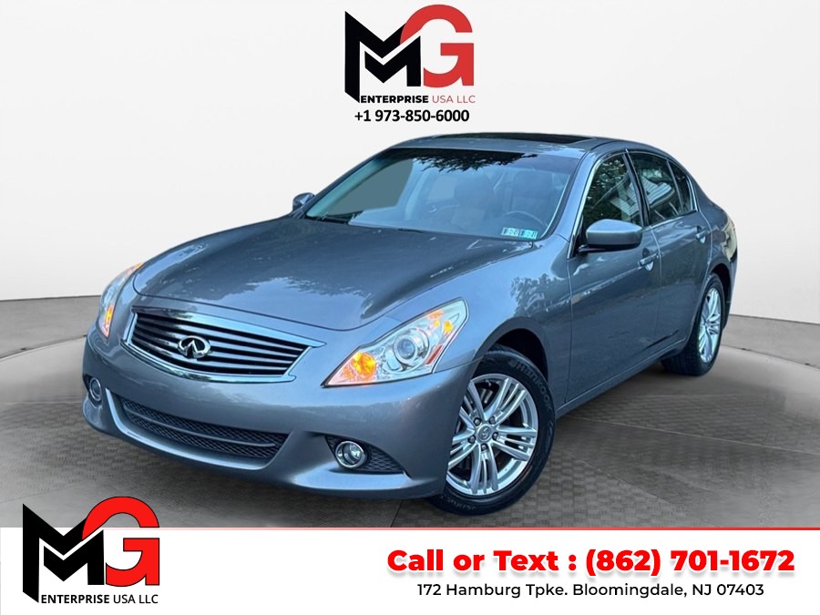 2012 INFINITI G25 Sedan 4dr x AWD, available for sale in Bloomingdale, New Jersey | MG Enterprise USA. Bloomingdale, New Jersey