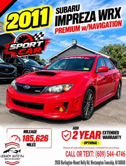 Used 2011 Subaru Impreza Sedan WRX in Westampton Township, New Jersey | Legacy Auto NJ. Westampton Township, New Jersey