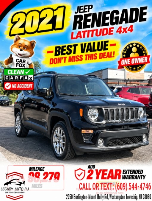Used 2021 Jeep Renegade in Westampton Township, New Jersey | Legacy Auto NJ. Westampton Township, New Jersey