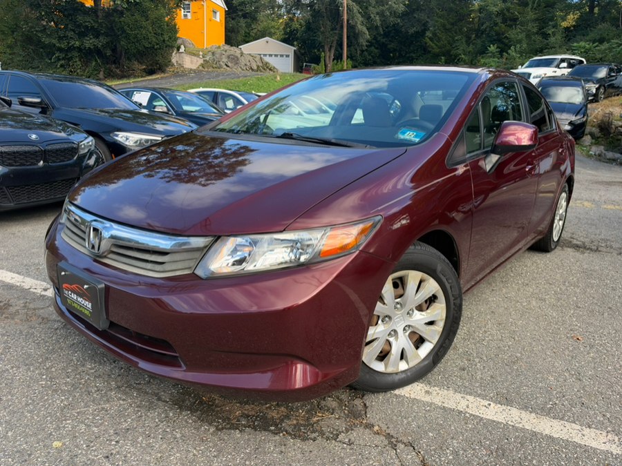 2012 Honda Civic Sdn 4dr Auto LX, available for sale in Haskell, New Jersey | The Car Vault. Haskell, New Jersey