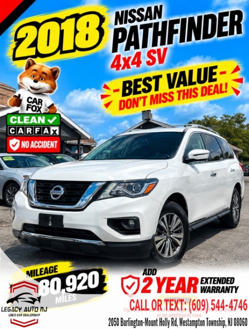 Used 2018 Nissan Pathfinder in Westampton Township, New Jersey | Legacy Auto NJ. Westampton Township, New Jersey