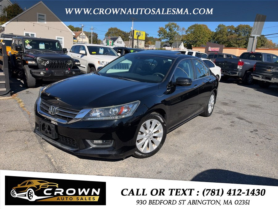 2014 Honda Accord Sedan 4dr I4 CVT EX-L, available for sale in Abington, Massachusetts | Crown Auto Sales. Abington, Massachusetts
