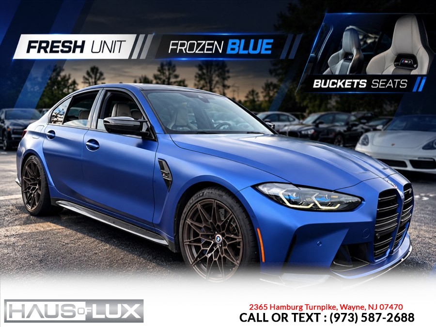 2023 BMW M3 Competition xDrive Sedan, available for sale in Wayne, New Jersey | Haus of Lux. Wayne, New Jersey