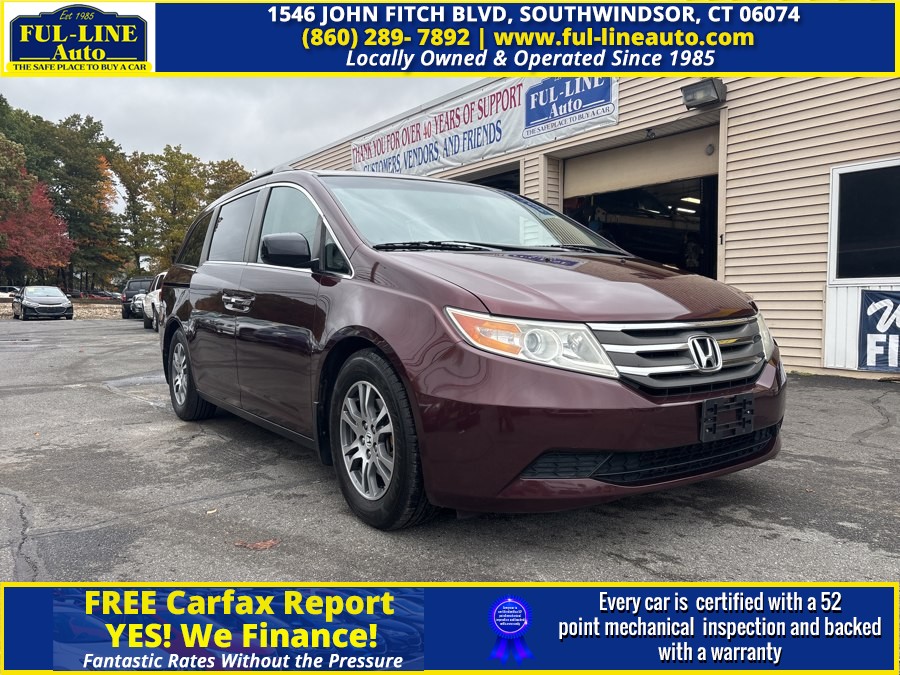 2012 Honda Odyssey 5dr EX-L, available for sale in South Windsor , Connecticut | Ful-line Auto LLC. South Windsor , Connecticut