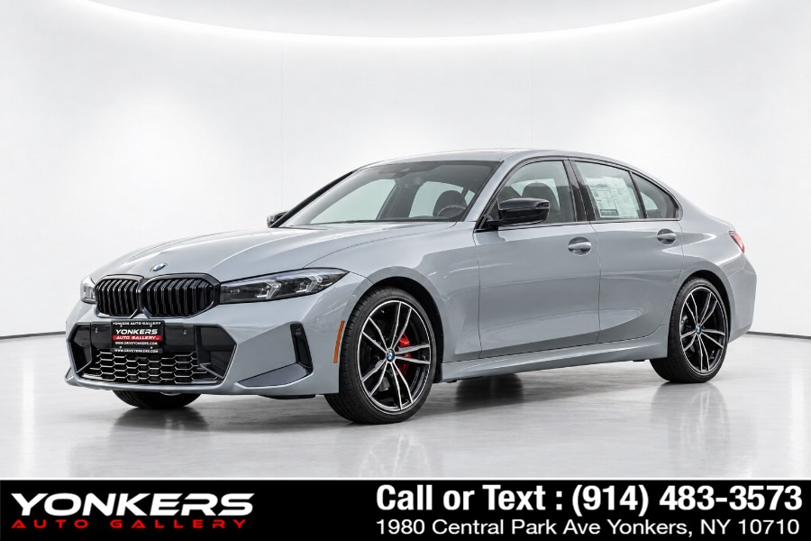 Gray (Brooklyn Grey Metallic) 2023 BMW 3 Series Sedan All-Wheel Drive Automatic