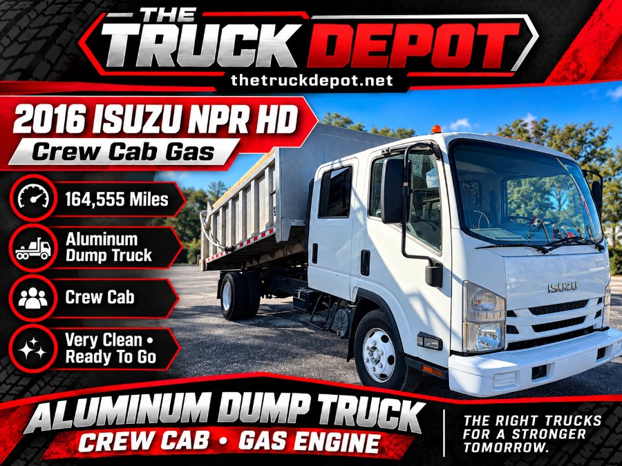 2016 Isuzu NPR GAS CREW Dump Truck, available for sale in Staten Island, New York | The Truck Depot. Staten Island, New York