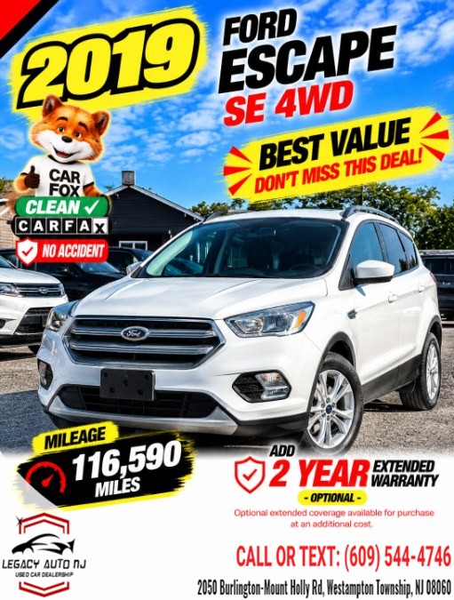 Used 2019 Ford Escape in Westampton Township, New Jersey | Legacy Auto NJ. Westampton Township, New Jersey