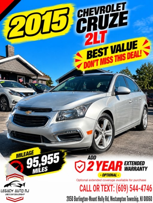 Used 2015 Chevrolet Cruze in Westampton Township, New Jersey | Legacy Auto NJ. Westampton Township, New Jersey