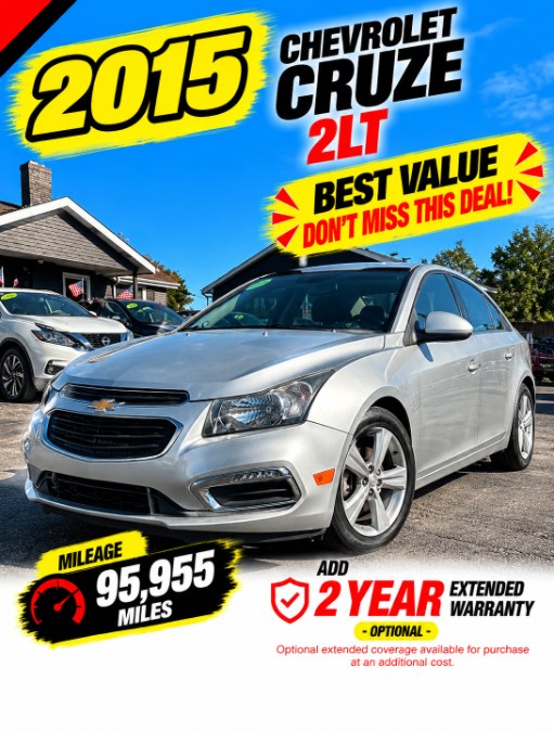 Gray 2015 Chevrolet Cruze Sedan Front-Wheel Drive Automatic