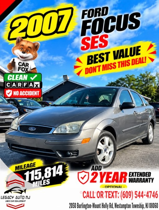 Used 2007 Ford Focus in Westampton Township, New Jersey | Legacy Auto NJ. Westampton Township, New Jersey
