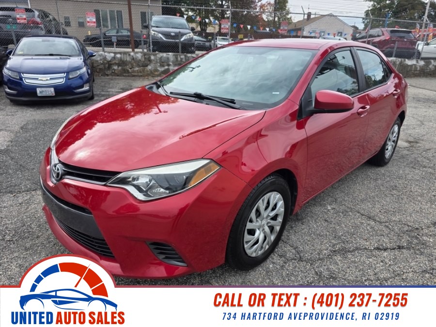 2016 Toyota Corolla 4dr Sdn CVT LE (Natl), available for sale in Providence, Rhode Island | United Auto Sales Inc. Providence, Rhode Island