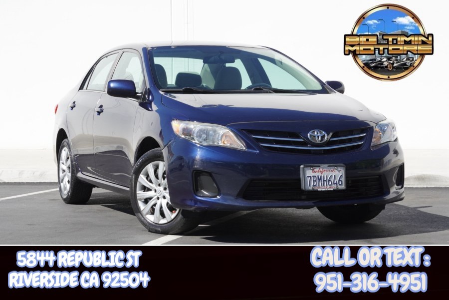 2013 Toyota Corolla LE (ONE OWNER) 4dr Sdn Auto LE, available for sale in Riverside, California | Big Timin Motors LLC. Riverside, California