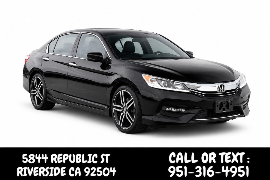 2016 Honda Accord Sedan LX (BACK UP CAM)(BLACK INTERIOR) 4dr LX (BLUETOOTH), available for sale in Riverside, California | Big Timin Motors LLC. Riverside, California