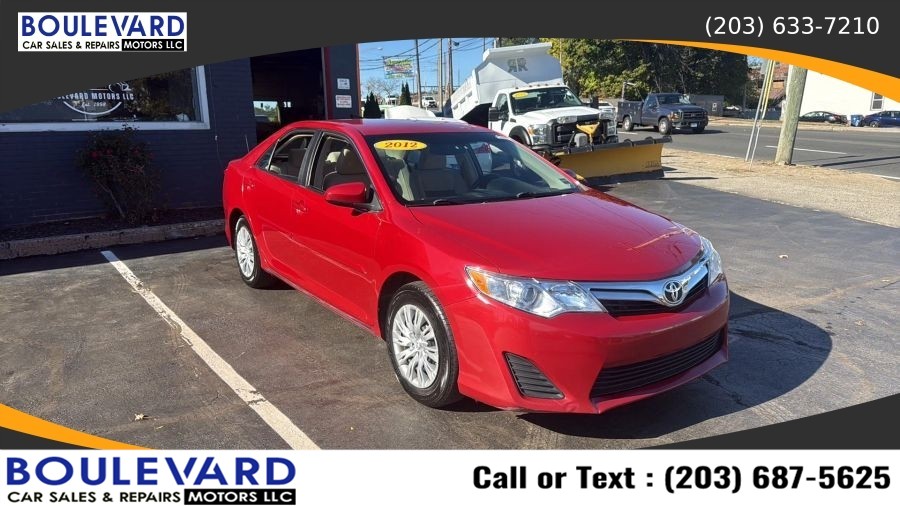 2012 Toyota Camry LE Sedan 4D, available for sale in New Haven, Connecticut | Boulevard Motors LLC. New Haven, Connecticut