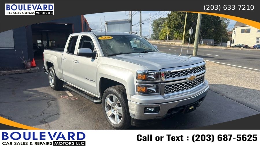 2014 Chevrolet Silverado 1500 Double Cab LT Pickup 4D 6 1/2 ft, available for sale in New Haven, Connecticut | Boulevard Motors LLC. New Haven, Connecticut
