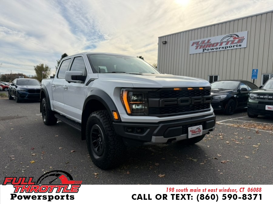 2022 Ford F-150 Raptor 4WD SuperCrew 5.5'' Box, available for sale in East Windsor, Connecticut | Full Throttle Power Sports LLC. East Windsor, Connecticut