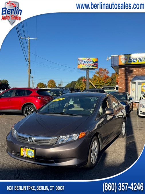 Used 2012 Honda Civic Sdn in Berlin, Connecticut | Berlin Auto Sales LLC. Berlin, Connecticut