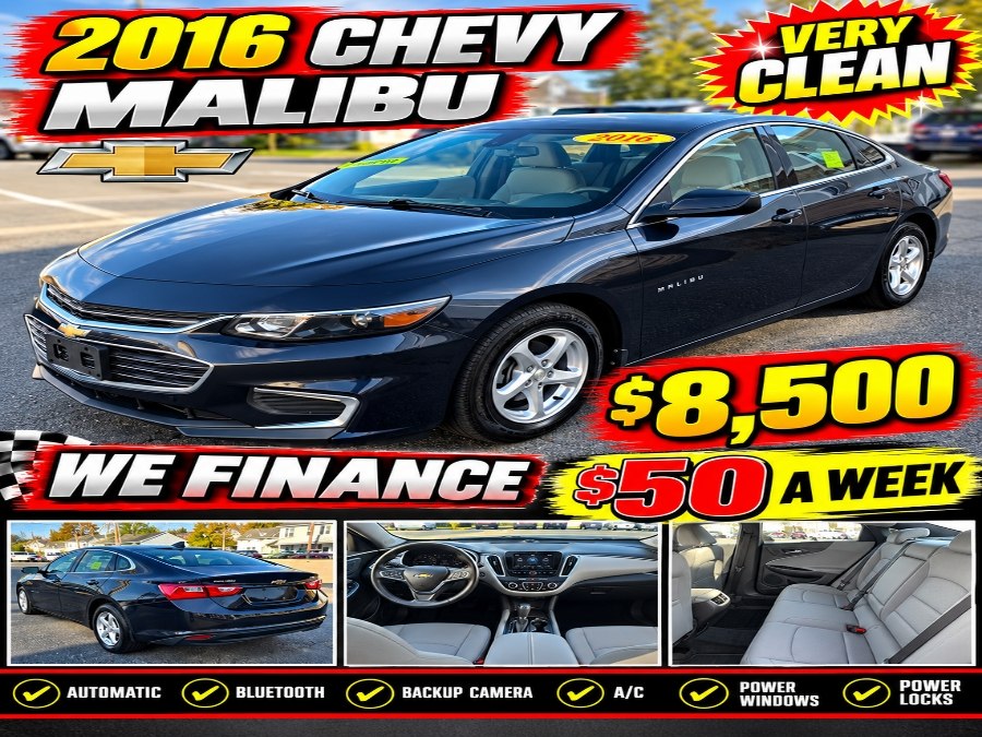 2016 Chevrolet Malibu 4dr Sdn LS w/1LS, available for sale in Whitman, Massachusetts | Whitman Auto Center. Whitman, Massachusetts