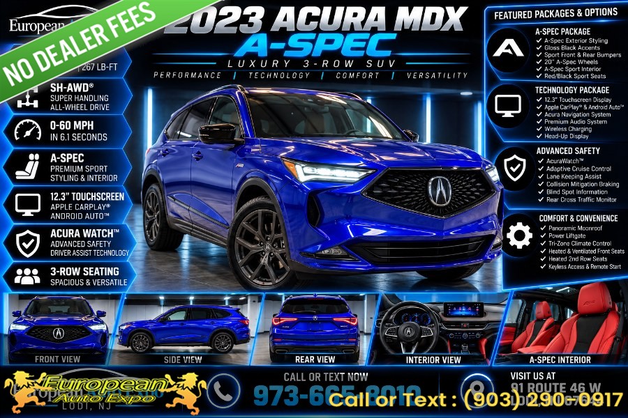 Used 2023 Acura MDX in Hillside, New Jersey | Euro Lux Auto. Hillside, New Jersey