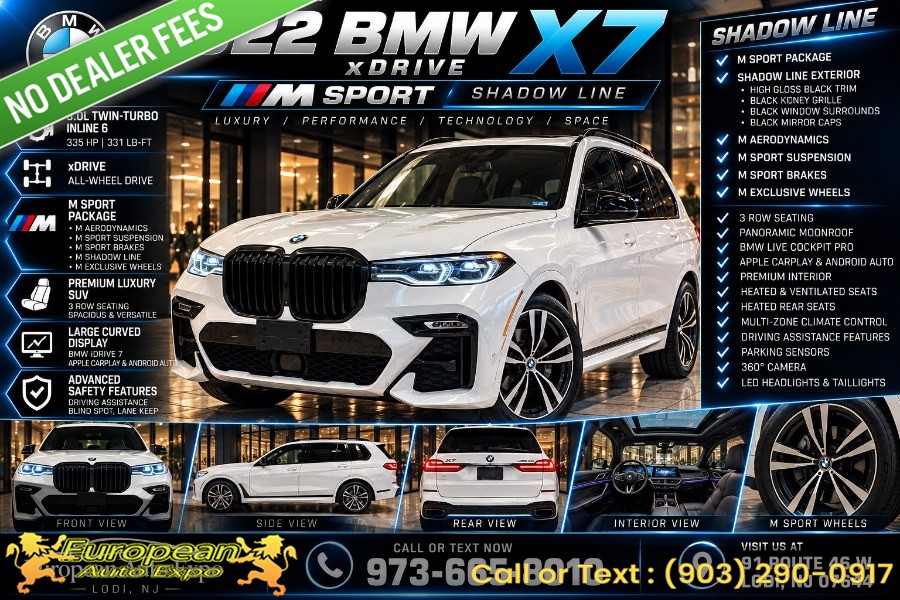 Used 2022 BMW X7 in Hillside, New Jersey | Euro Lux Auto. Hillside, New Jersey