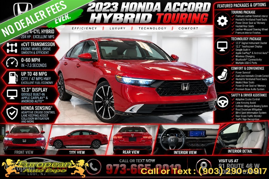 Used 2023 Honda Accord Hybrid in Lodi, New Jersey | European Auto Expo. Lodi, New Jersey