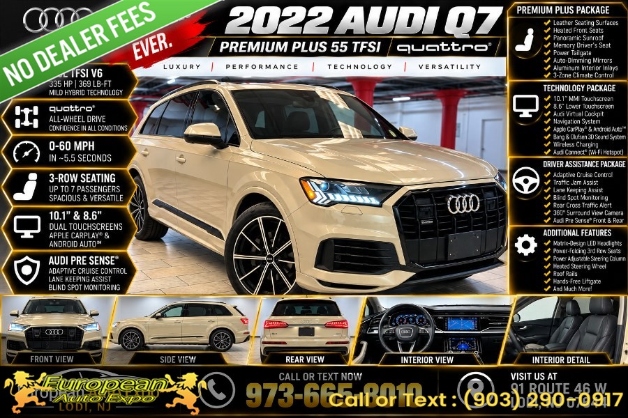 2022 Audi Q7 Premium Plus 55 TFSI quattro, available for sale in Hillside, New Jersey | Euro Lux Auto. Hillside, New Jersey