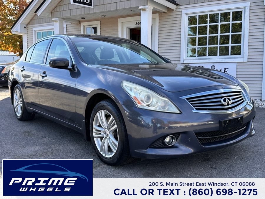2013 Infiniti G37 Sedan 4dr x AWD, available for sale in East Windsor, Connecticut | Prime Wheels. East Windsor, Connecticut