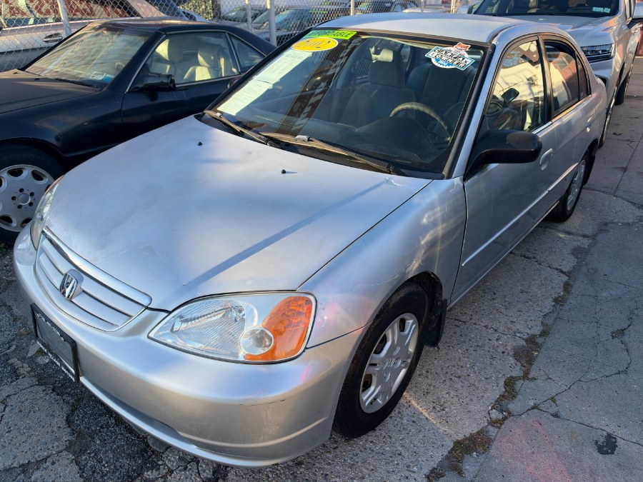 Satin Silver Metallic 2002 Honda Civic Sedan Front-Wheel Drive Automatic